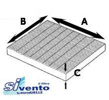 SIVENTO G108 Фільтр, повітря у внутрішньому просторі