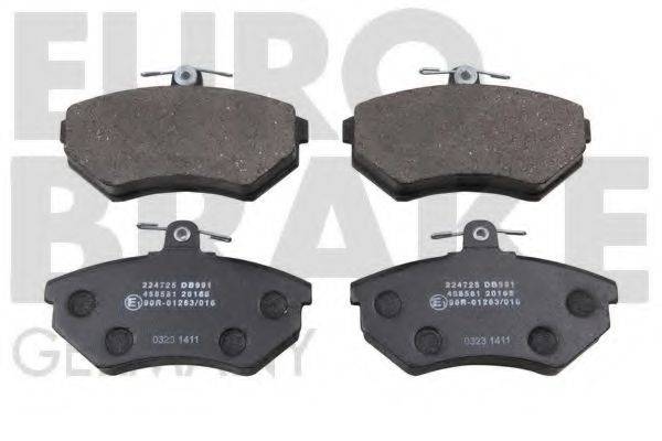 EUROBRAKE 5502224725 Комплект гальмівних колодок, дискове гальмо