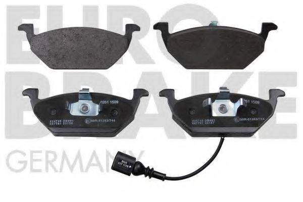 EUROBRAKE 5502224745 Комплект гальмівних колодок, дискове гальмо