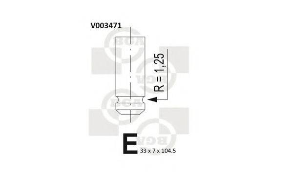 BGA V003471 Впускний клапан