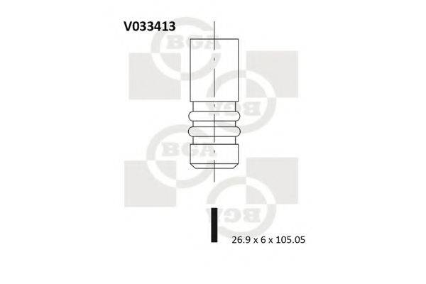 BGA V033413 Впускний клапан