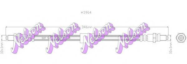 BROVEX-NELSON H3914 Гальмівний шланг