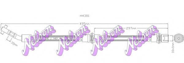 BROVEX-NELSON H4381 Гальмівний шланг