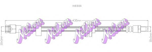 BROVEX-NELSON H4444 Гальмівний шланг