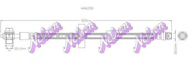 BROVEX-NELSON H4619Q Гальмівний шланг