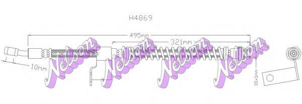 BROVEX-NELSON H4869 Гальмівний шланг