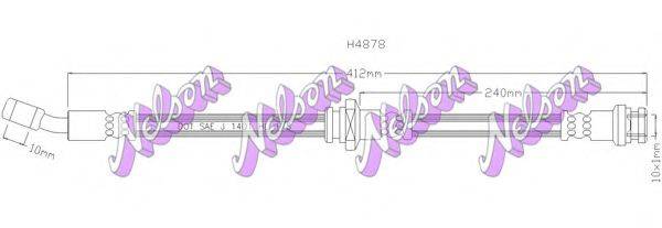 BROVEX-NELSON H4878 Гальмівний шланг