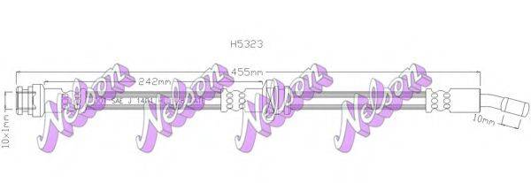 BROVEX-NELSON H5323 Гальмівний шланг