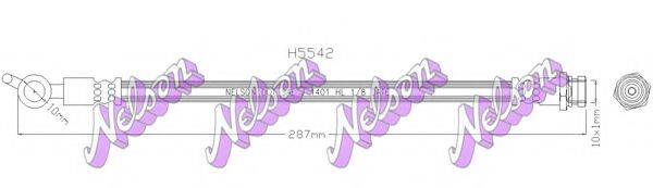 BROVEX-NELSON H5542 Гальмівний шланг