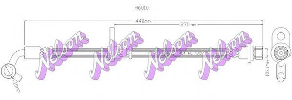 BROVEX-NELSON H6010 Гальмівний шланг