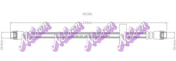 BROVEX-NELSON H6316 Гальмівний шланг