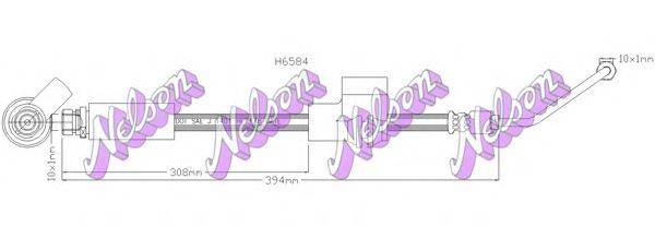 BROVEX-NELSON H6584 Гальмівний шланг