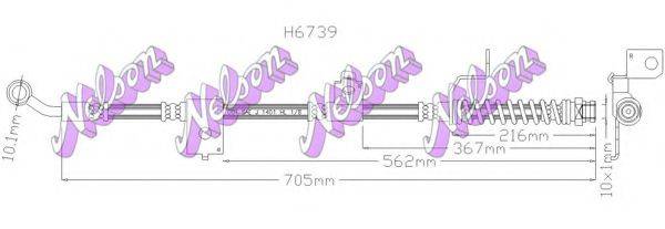 BROVEX-NELSON H6739 Гальмівний шланг