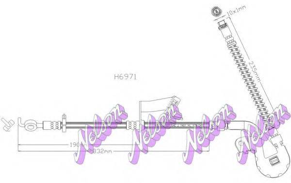 BROVEX-NELSON H6971 Гальмівний шланг