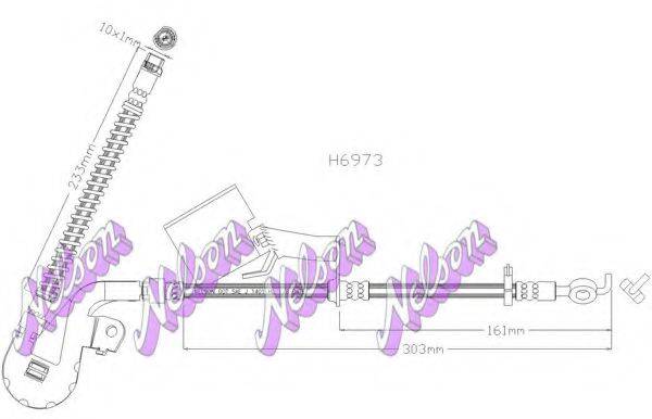 BROVEX-NELSON H6973 Гальмівний шланг