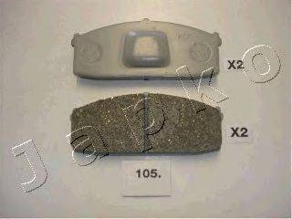 JAPKO 50105 Комплект гальмівних колодок, дискове гальмо