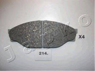 JAPKO 50214 Комплект гальмівних колодок, дискове гальмо