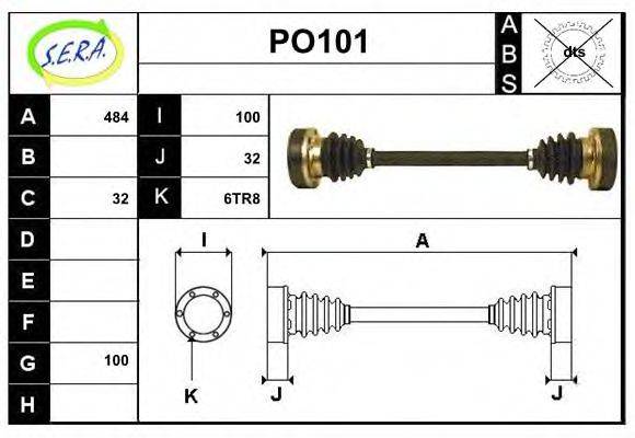 SERA PO101 Приводний вал