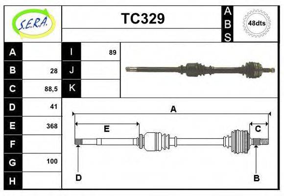 SERA TC329 Приводний вал