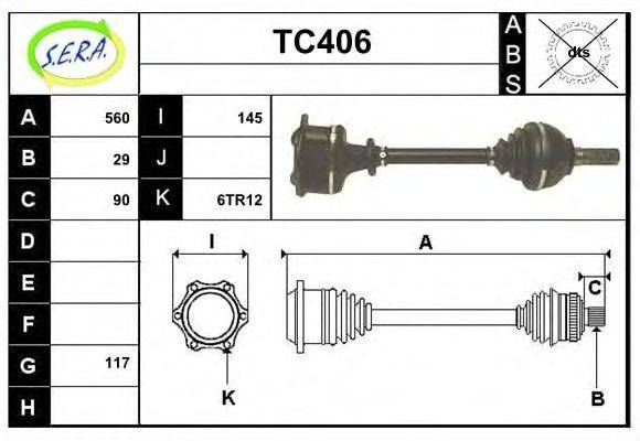 SERA TC406 Приводний вал