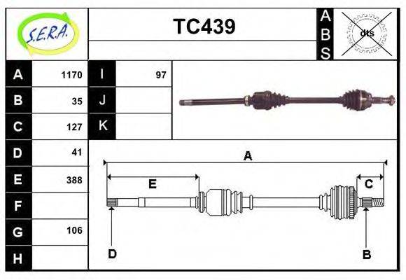 SERA TC439 Приводний вал