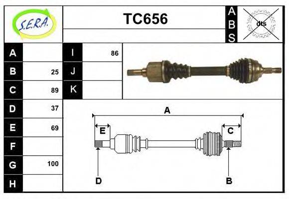 SERA TC656 Приводний вал