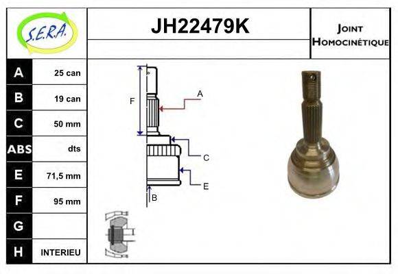 SERA JH22479K Шарнірний комплект, приводний вал