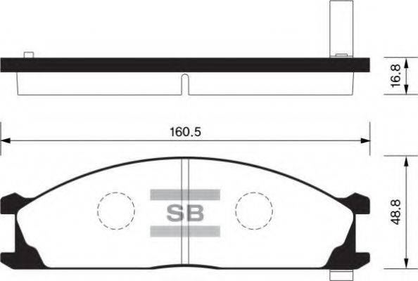 FI.BA FBP1140 Комплект гальмівних колодок, дискове гальмо