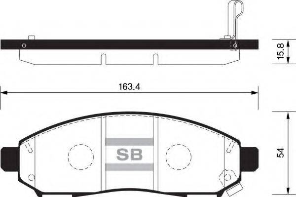 FI.BA FBP1460 Комплект гальмівних колодок, дискове гальмо