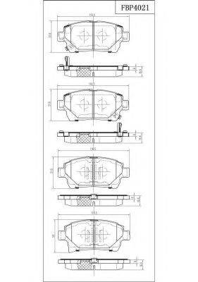 FI.BA FBP4021 Комплект гальмівних колодок, дискове гальмо