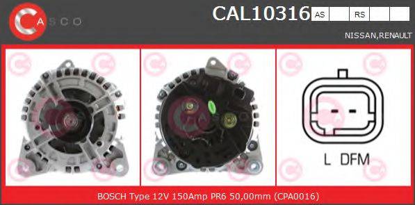 CASCO CAL10316AS Генератор