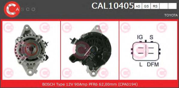 CASCO CAL10405AS Генератор