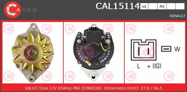 CASCO CAL15114AS Генератор