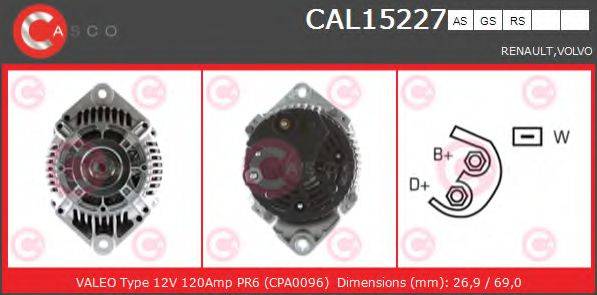 CASCO CAL15227GS Генератор