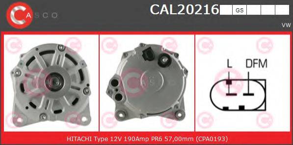 CASCO CAL20216GS Генератор