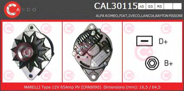 CASCO CAL30115AS Генератор