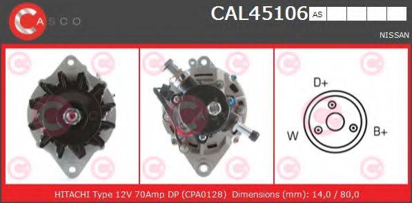 CASCO CAL45106AS Генератор