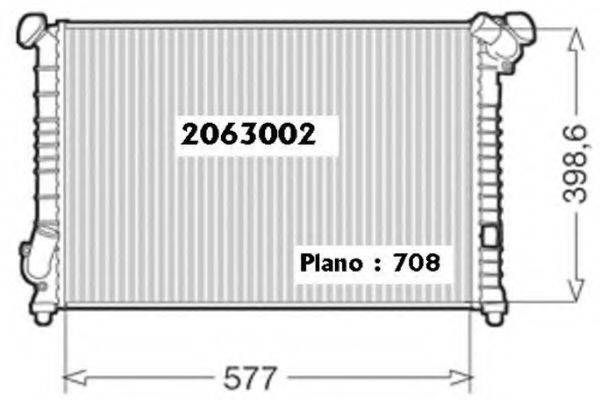 ORDONEZ 2063002 Радіатор, охолодження двигуна