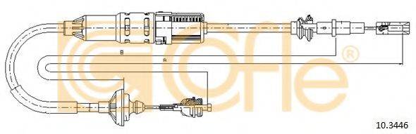 COFLE 103446 Трос, управління зчепленням