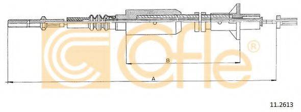 COFLE 112613 Трос, управління зчепленням