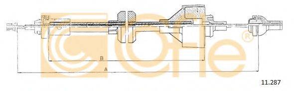 COFLE 11287 Трос, управління зчепленням