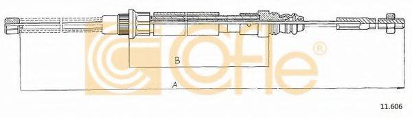 COFLE 11606 Трос, стоянкова гальмівна система