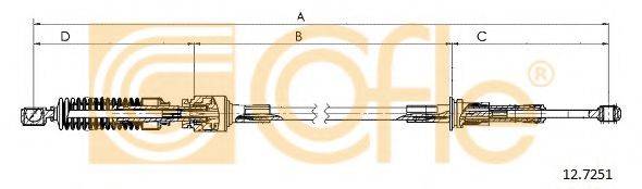 COFLE 127251 Трос, ступінчаста коробка передач