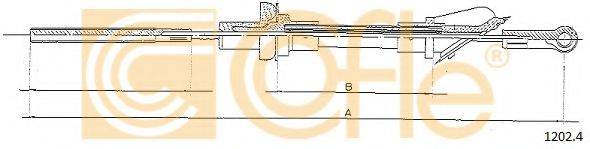 COFLE 12024 Трос, управління зчепленням