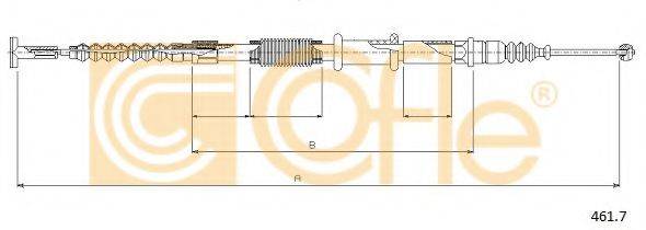 COFLE 4617 Трос, стоянкова гальмівна система