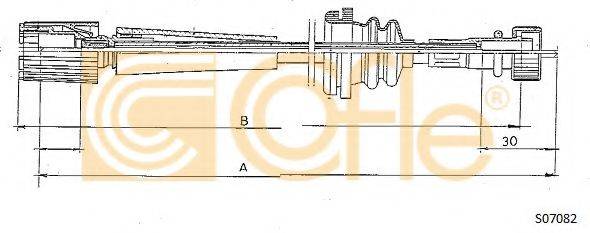 COFLE S07082 Трос спідометра
