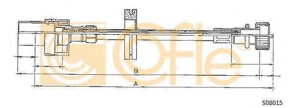 COFLE S08015 Трос спідометра