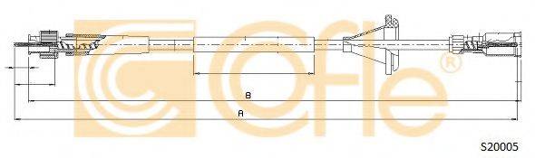 COFLE S20005 Трос спідометра
