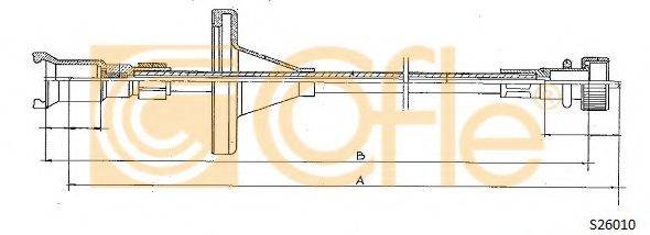 COFLE S26010 Трос спідометра