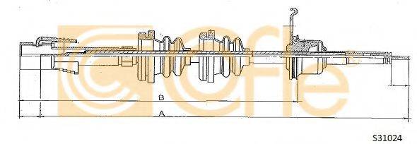 COFLE S31024 Трос спідометра